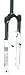 RockShox Tora 85-130mm Coil 318 U-Turn Fork (White Mico Rim/Disc '10)