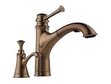 Brizo Baliza Bronze Pull Out Kitchen Faucet with Soap Dispenser