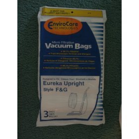 Eureka Upright Style F & G Vacuum Bags Microfiltration with Closure - 3 Pack
