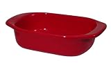 Chantal Ceramic 1-3/4 Quart Rectangular Baker, Glossy Red