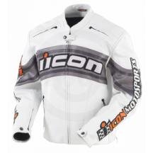 ICON DAYTONA LEATHER JACKET BLACK/GRAY 2XL