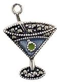 Martini Glass Enameled Charm by Judith Jack