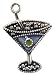 Martini Glass Enameled Charm by Judith Jack