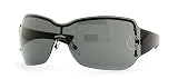 Gucci - GUCCI 1825 STRASS BLC BLACK RIMLESS SHIELD SUNGLASSES
