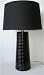 Ebony Black Ceramic Table Lamp