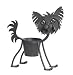 Metal Tabletop Planter - Terry the Yorkie Dog Tabletop Planter - Approximately 10 High - Great Mother's Day Gift!