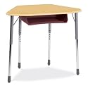 Adjustable Height Trapezoid Desk Zuma Collection by Virco - ZHEXBOXM