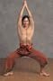 Unisex Indian Wrap Pants - Two-toned Brown
