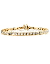 2.00 Carat Antique Square Box Bracelet in 14K YellowGold