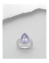 Amethyst Ring In 92.5 Sterling Silver