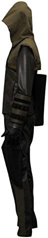 Fashion Cos Cosplay Costume Oliver Queen Green Arrow Hoodie-Men-Medium