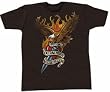 WILLIE NELSON - Eagle - Chocolate Ringspun Cotton T-shirt