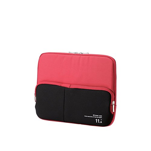 ELECOM PC用インナーバッグ ACアダプタ等小物収納ポケット付 11.6インチ レッド BM-IBPT11RD