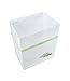 Clean Cubes 4 Gallon Disposable Pop-Up Trash Cans (3-Pack) with Fitted Bags – Foldable Garbage & Recycling Bins for Parties, Events & Kitchen (White, 12