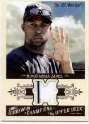 2009 Upper Deck Goodwin Champions Memorabilia #JD Jermaine Dye - Chicago White Sox (Piece of Authentic Jersey / Material) (Baseball Cards)