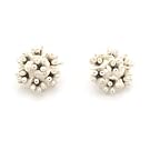 Phacelia Silver Clip Earrings by Michael Michaud