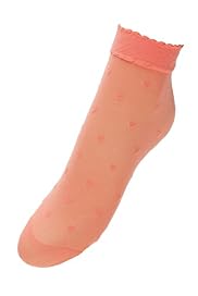 Limited Collection Sheer Heart Ankle Socks