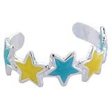 Blue Yellow STARLIGHT STAR Toe Ring