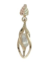 Black Hills Gold Caged Pearl Pendant
