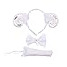 Marlegard® 3PCs Funny Dalmatian Milk Leopard Costume Headband Ear with Tail Tie