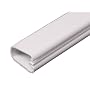 Wiremold C50 White Cordmate II 5-Foot Wire Channel,