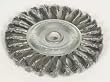 Westward 1GBL4 Knot Wire Wheel, 6 Dia, 0.0140 Wire, Steel
