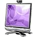 Benq FP783 17 Zoll TFT Monitor schwarz/silber DVI Bundle (Webcam und Lautsprecher)