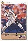 David Cone, New York Mets, 1992 Upper Deck Autographed Card