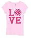 LOVE Volleyball Women's Pink T-Shirt