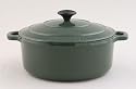 Chasseur Cast Iron 16cm, 1.0ltr Round Casserole Racing Green