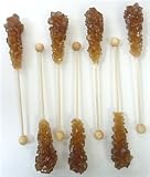 Rock Candy Swizzle Sticks - Amber-36 sticks
