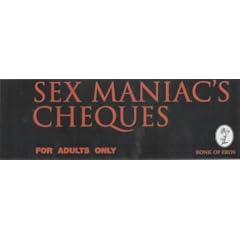 Sex Maniac's Cheques: For Adults Only (Gift)