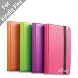 Acase Kindle Fire Case - Premium Micro Fiber Leather Case with Built-In Stand
