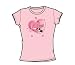 Search : I Love Lucy - Chocolate Smudges Juniors / Girls T-Shirt In Pink