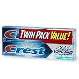 Crest Extra Whitening Toothpaste with Tartar Protection, Clean Mint, 6.2-Ounce Tubes in 2-Count Packages (Pack of 3)