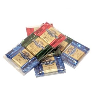 Ghirardelli Chocolate Acrylic Favor Gift Box, 3 pcs.