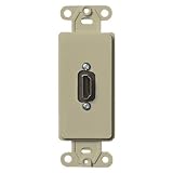Leviton 4164700-I Decora HDMI Connector, Ivory