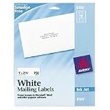 Avery Easy Peel 1 x4 Inch White Address Labels 500 Count (8161)