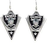 Oakland Raiders Dangle Earrings - NFL Football Fan Shop Sports Team Merchandise