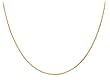 14k Yellow Gold .7mm Wheat Chain Necklace, 18"