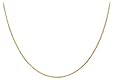 14k Yellow Gold .7mm Wheat Chain Necklace, 18"