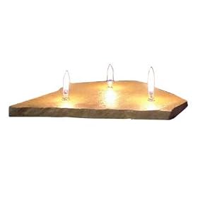 ArtisanStreet's Triple Wick Natural Stone Oil Candle. Hand Crafted. Use like Oil Lamps and... by ArtisanStreet