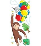 Curious George - 10 Large Wall Accent Murals and Stickers