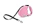flexi Durabelt Retractable Belt Dog Leash: Extra Small, 10 Feet Long, Supports up to 26 Pounds, Pink