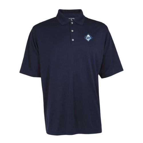 Tampa Bay Rays Exceed Desert Dry Navy Polo Shirt