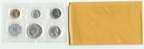 1964 EARLY GENUINE US MINT PROOF COIN SET