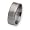 Contemporary Titanium and Sterling Inlays Satin 8mm Band Size 8-14 - by Chisel - RingSize 8