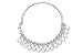 Childrens Sterling Silver Semi Rigid Bangle With Hearts