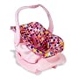 Just-Like-Mine" Doll or Stuffed Toy Car Seat - Pink Dot