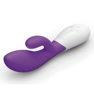 Ina Stylish Dual Action Rabbit Vibrator with 8 Different Settings of Stimulation and Features in Purple